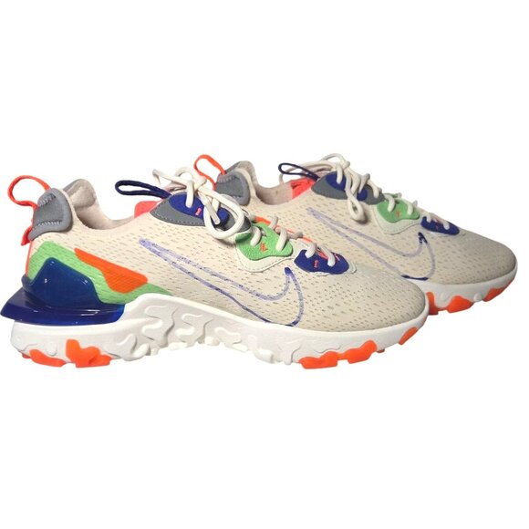 Nike React Vision Pale Ivory Hyper Crimson Mean Green Concord Womens Sneakers Si - Picture 1 of 7